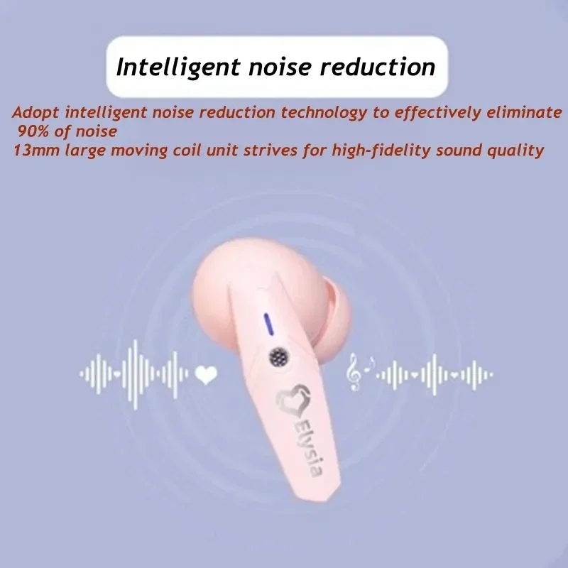 Elysia-auriculares inalámbricos con Bluetooth, juego Honkai Impact 3, accesorio de Anime Miss Pink Elf, Herrscher of Human: Ego, accesorio de Cosplay