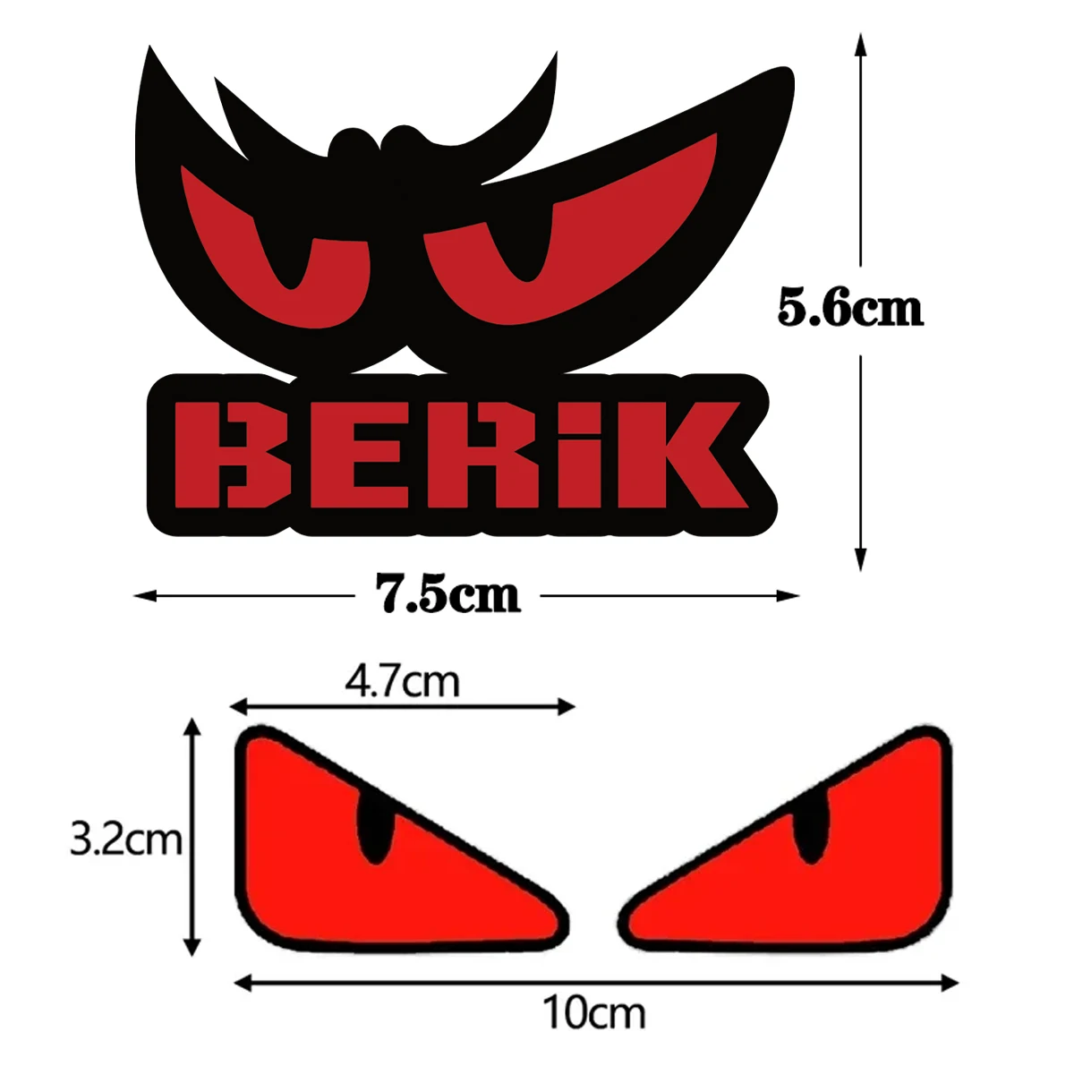 Devil Eyes Reflective Motorcycle Stickers Moto Scooter Head Body Helmet Windshield Fuel Tank Fairing Vinyl Accessories Decals