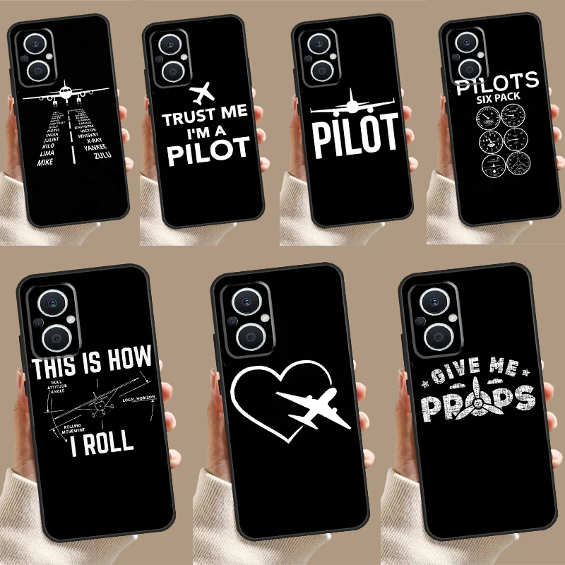 Airplane Pilot Case For OPPO Reno 7 8 Lite 6 5 4 11F 10 Pro 8T 5Z 4Z OPPO Find X6 Pro X2 Neo X3 X5 Lite