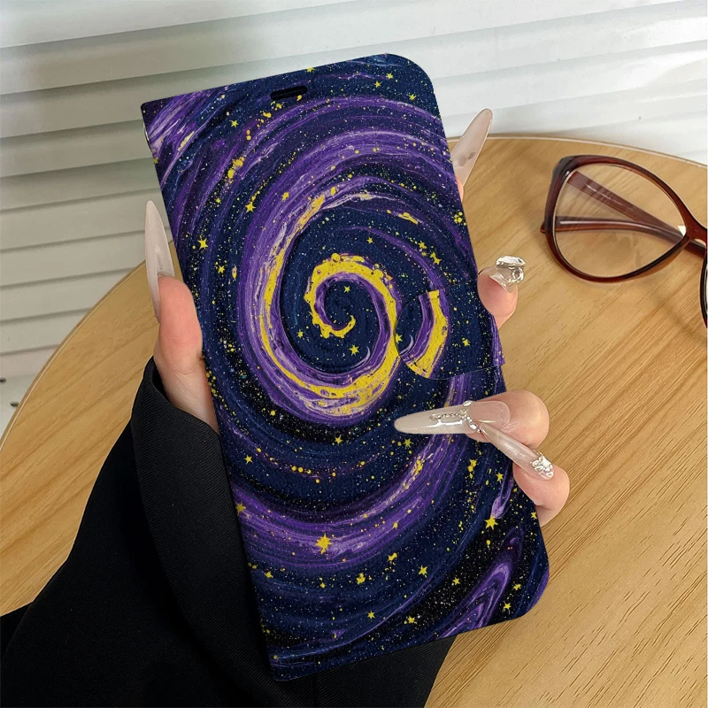 Galaxie-Muster 2D Flip Cover K – Flip Leather Case Bewertung und Preis