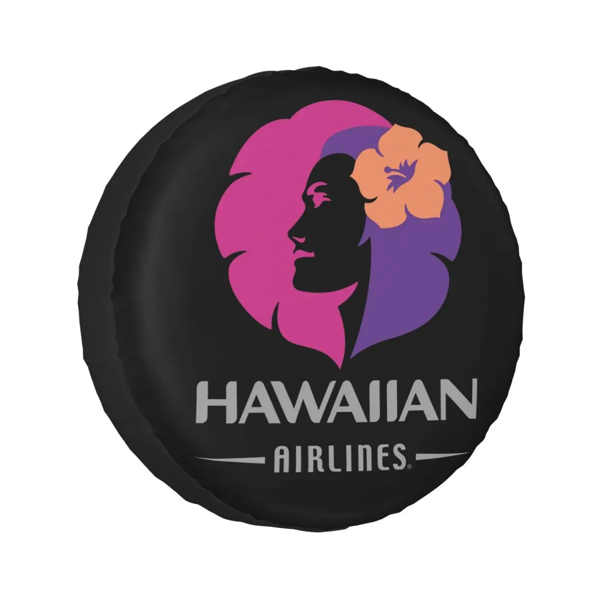 

Hawaiian Airlines Herc Travel Spare Tire Cover for Jeep SUV RV 4WD Mitsubishi 4x4 Wheel Protector Covers 14" 15" 16" 17" Inch