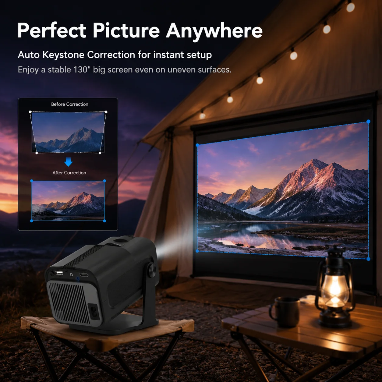 جهاز عرض صغير بدقة 720P أصلية، - مراجعة Retro Gaming And Projector وسعره