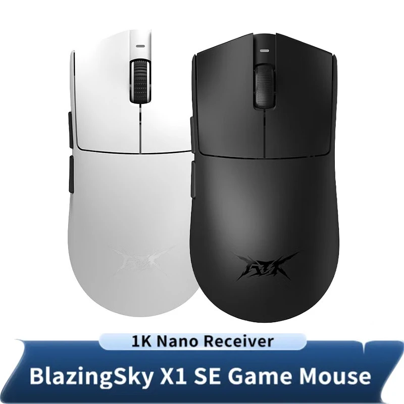 

Игровая мышь ATK BlazingSky X1 SE, двухрежимное соединение PAW3395SE, 54 г, легкая эргономичная мышь с длительным сроком службы батареи для геймера
