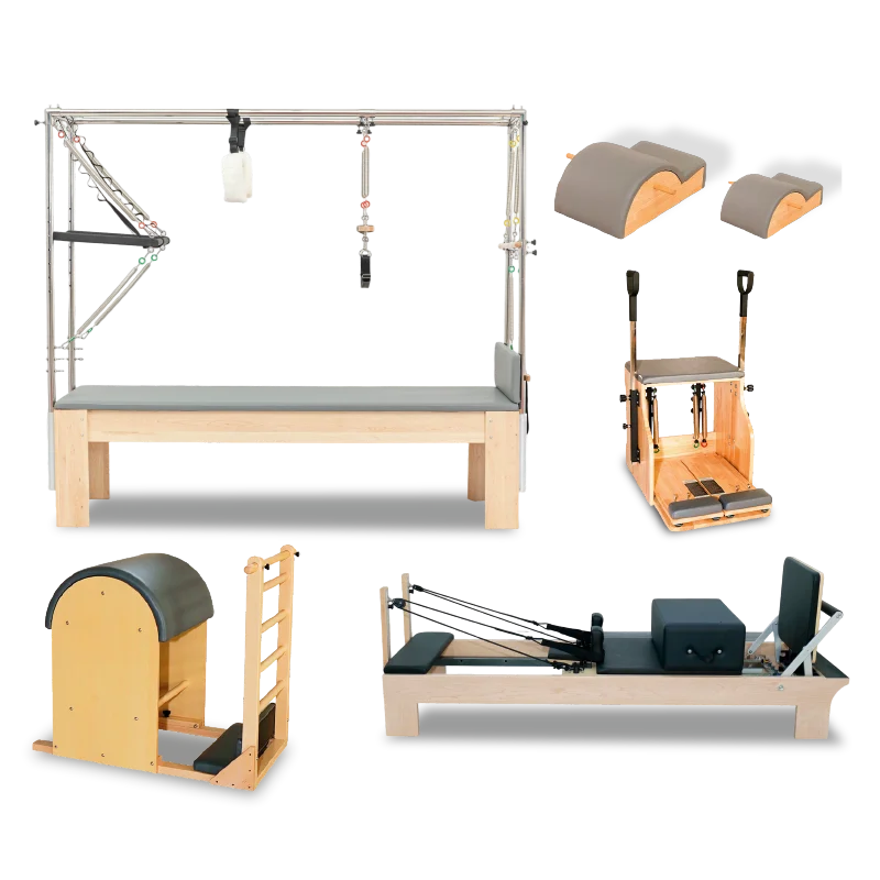 

3 in 1 Combination Reformer Cama Professional Wooden Pilates Bed Reformer Pullout Beds