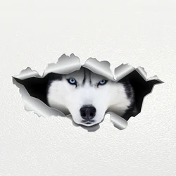 V1094# Car Sticker Husky Dog Pet Animal Waterproof Vinyl Decal Car Accessories Decor Pegatinas Para Coche