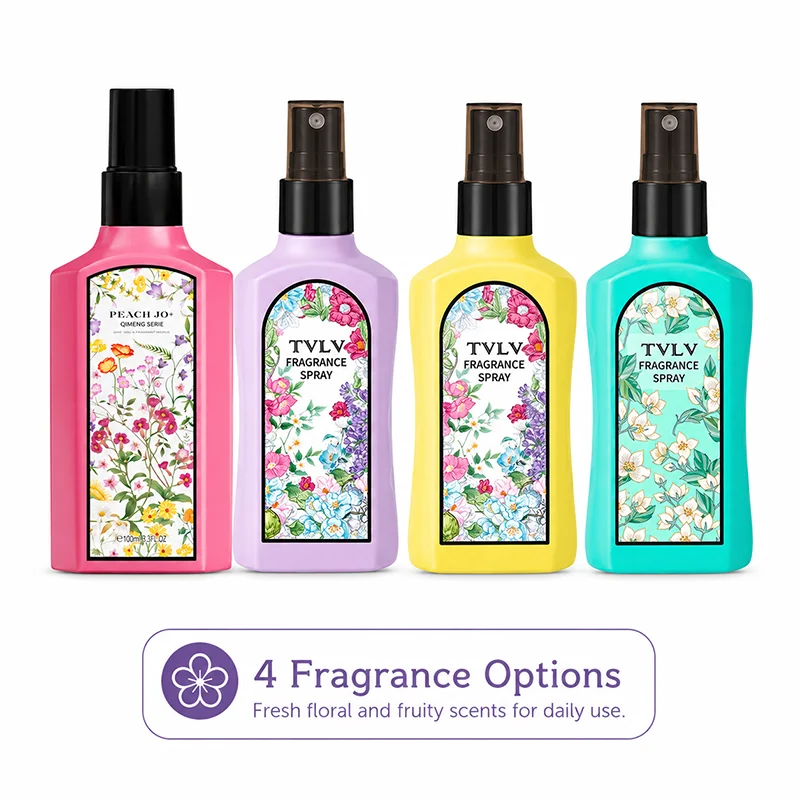 Spray de fragancia TVLV Jasmine - Fragancia duradera para ropa de mujer, elimina olores, aroma fresco y ligero de ensueño y duradero.