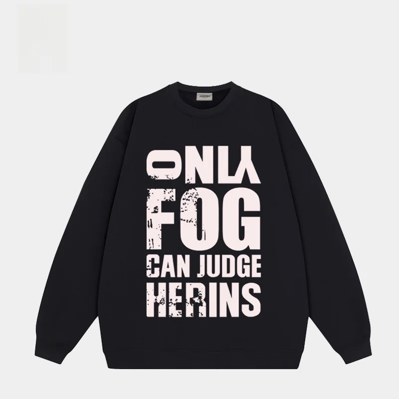 

entials American High Street Large Letter round Ne Sweatirt ex Heavyweight Pure Cotton Fce Lined Base Layer Top