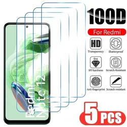 5Pcs HD Screen Protector For Xiaomi Redmi Note 9 10 11 12 13 Pro 10S 11S Tempered Glass For POCO X3 Pro X4 X5 X6 F3 F4 F5 Glass