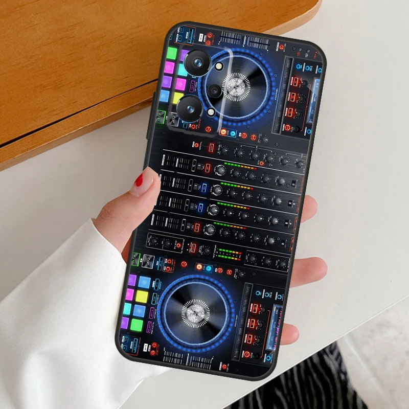 DJ Mixer Deck Controller For Realme C55 C53 C51 C35 C67 C25S C21Y C30 C31 C33 9 10 11 12 Pro Plus GT Neo 6 GT5 Case