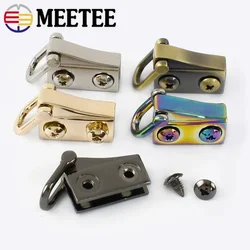 Meetee-バッグ用メタルイヤーショルダーストラップ、ハングバックル、サイドクラスプフック、dリングフック、diyラゲッジアクセサリー、F1-25、20x10mm、2ペア、6ペア、10ペア