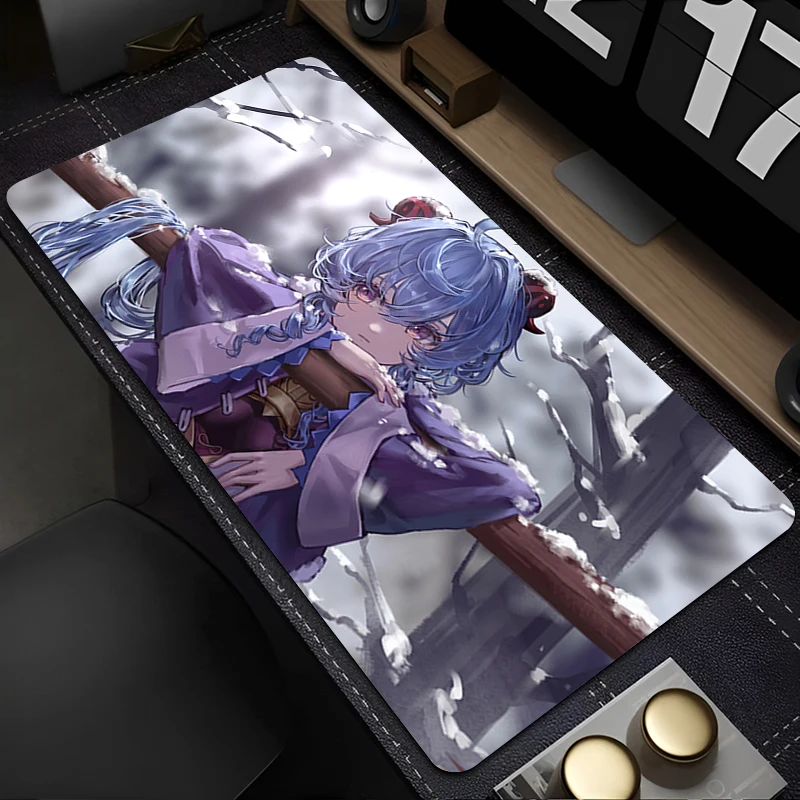Muismat Anime HD Muismat Gaming Accessoires Kantoor Toetsenbord Pad Grote Bureaumat PC G-genshin Impact Ganyu Rubber Uitgebreide Pad