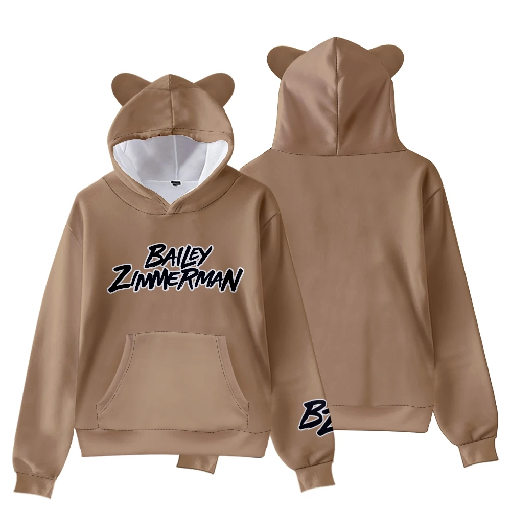 

Bailey Zimmerman BZ Logo Cat Ear Hoodie Women Men Sweatshirt Casual Long Sleeve Unisex Pullover