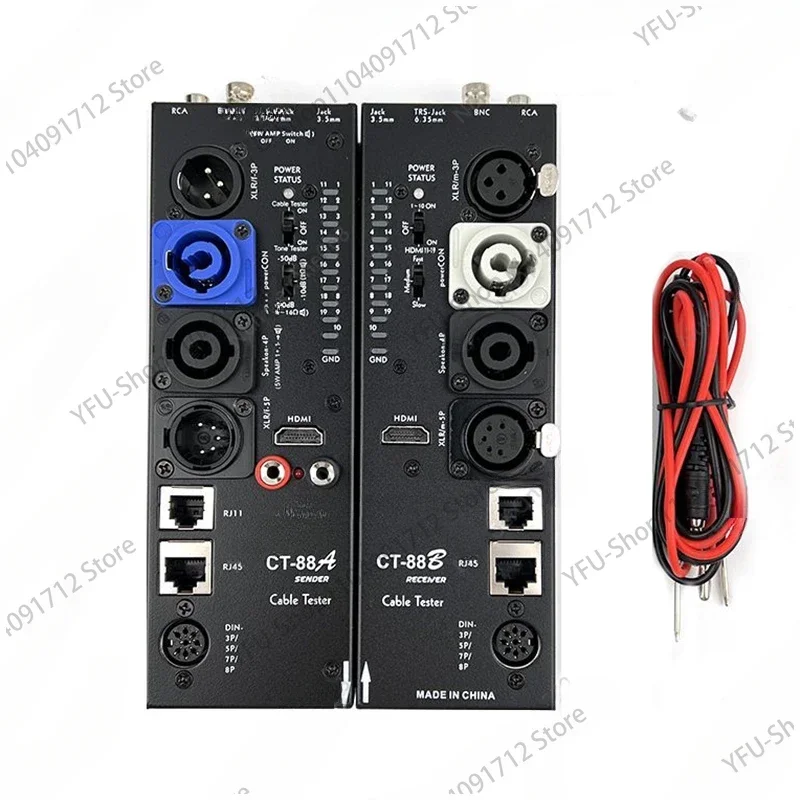 

CT-88 Separate Multi-Function Xlr Signal Line Meter Hdm Line Meter Automatic Audio Side Line Meter