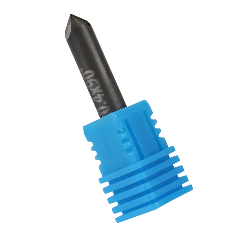 A77I 5X PCD เพชรแกะสลัก Bits แกะสลัก CNC แกะสลักหินคาร์ไบด์เครื่องตัดหินแกรนิตหินอ่อน D6xl40x90degreex0.4