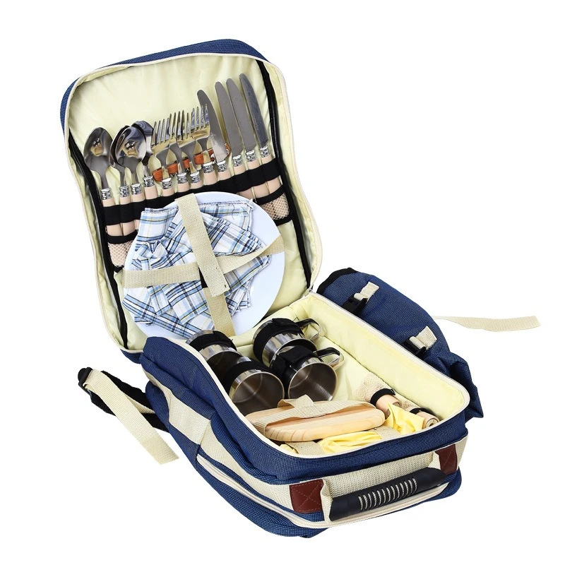 

Picnic bag, outdoor backpack, large thermal insulation bag, four-person portable backpack.