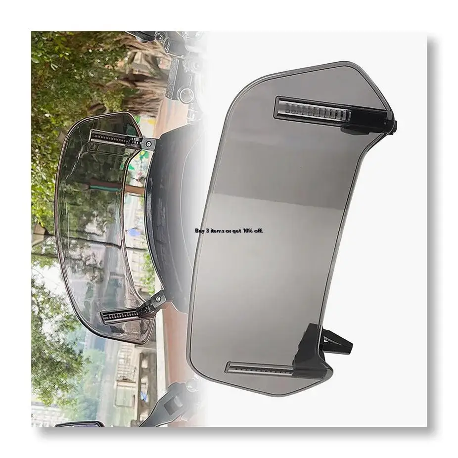 ✼Motorcycle Windshield Grey Extension Adjustable Spoiler Deflector for BMW KAWASAKI YAMAHA HONDA SUZUKI 36X14cm