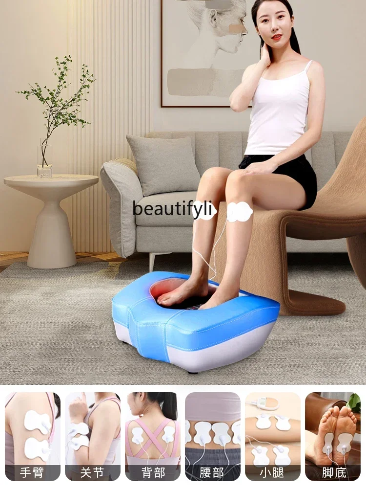 ss newHousehold Foot Massager Foot Pulse Physiotherapy Light Wave Qi and Blood Dredging Foot Massager Meridian Health Care Instr