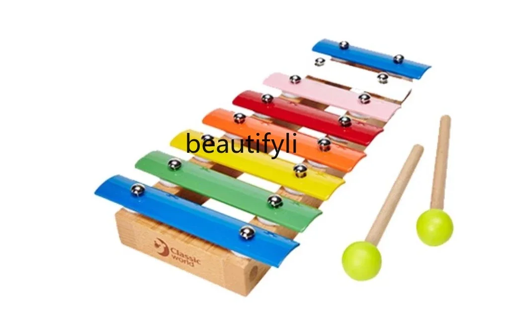 Children's early education puzzle small xylophone eight-tone hand percussion sound infant, baby, toy