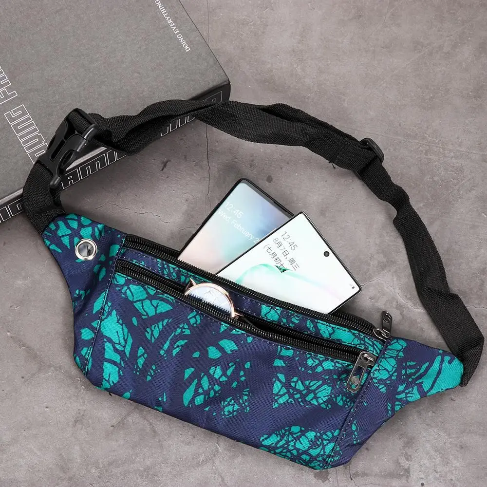 Camouflage Fanny Pack Travel Bum Bag Money Waist Belt Walking Holiday Pouch Ladies Casual Waterproof Chest Pack for Boys Girls