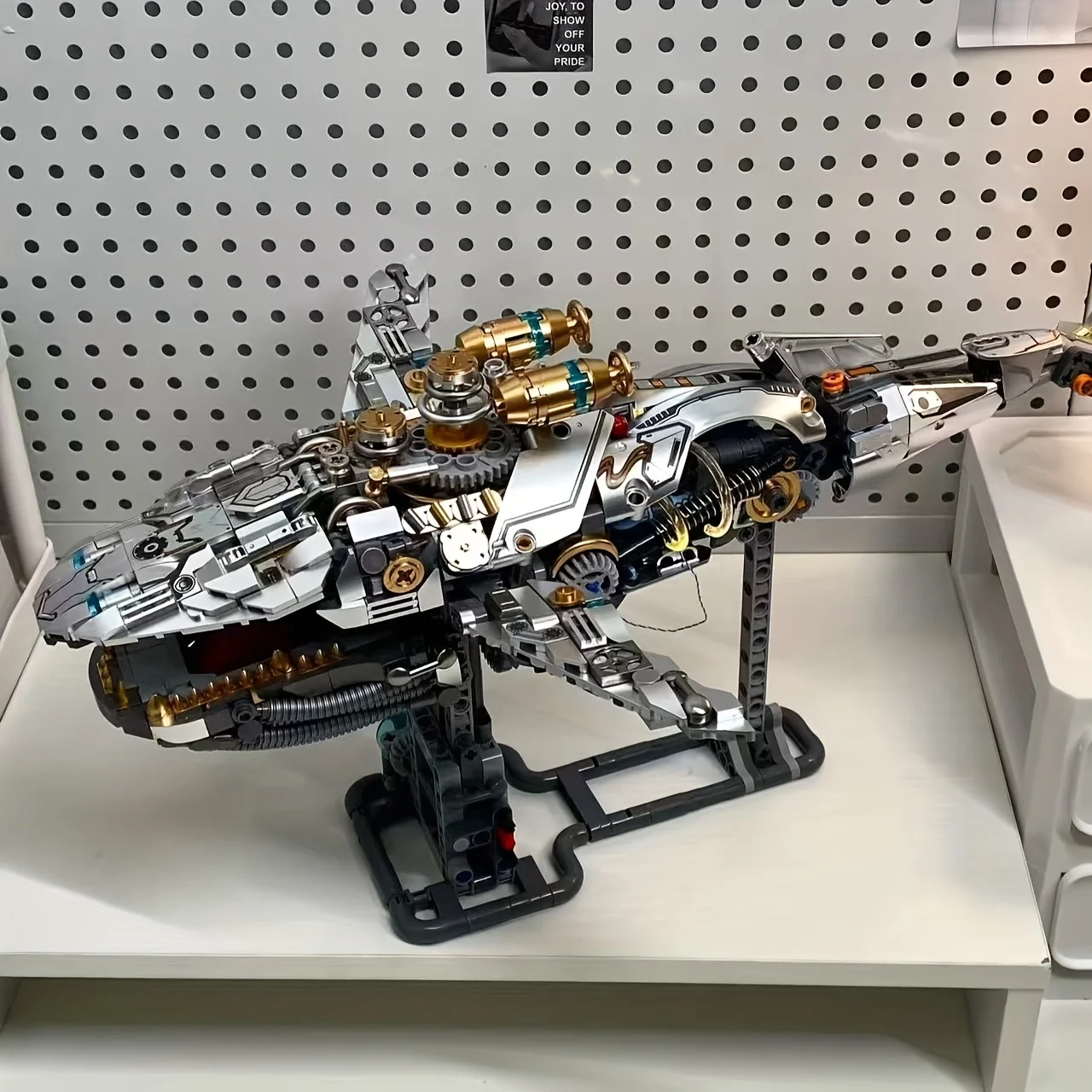 

Механические конструкторы в виде глубоководных китов, модели морских обитателей из строительных блоков, креативные украшения и декор для комнаты, подарки на День рождения/Хэллоуин/День святого Валентина/Рождество/Сочельник, идеально подходят для личного и