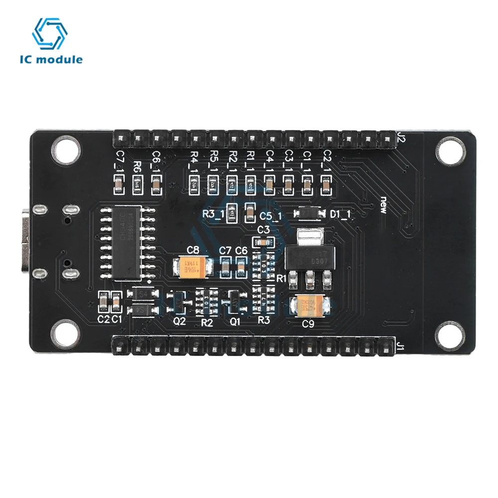 Esp-12F Nodecu Esp8266 Wifi Development Board Module Ch340C With 0.96 Oled Screen Yellow Blue Display