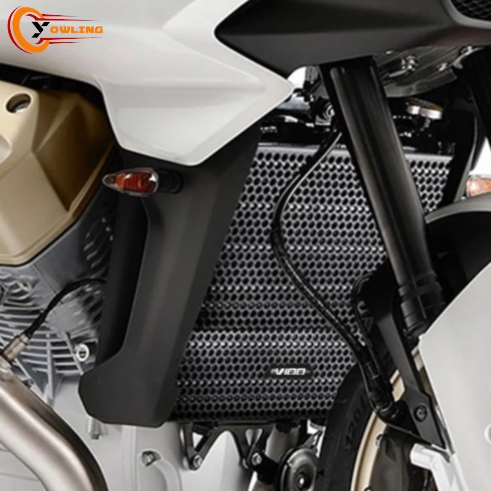 Protection de radiateur pour Moto Guzzi Stelvio 1000 V100 STELVIO 2024-2026 2025 NOUVEAU Cache de calandre en aluminium pour moto Protection de refroidisseur d'huile