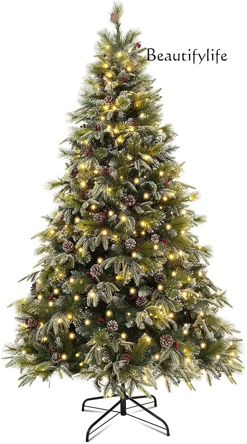 

Retro red, green and gold Christmas tree, classic American style, traditional holiday ceremony