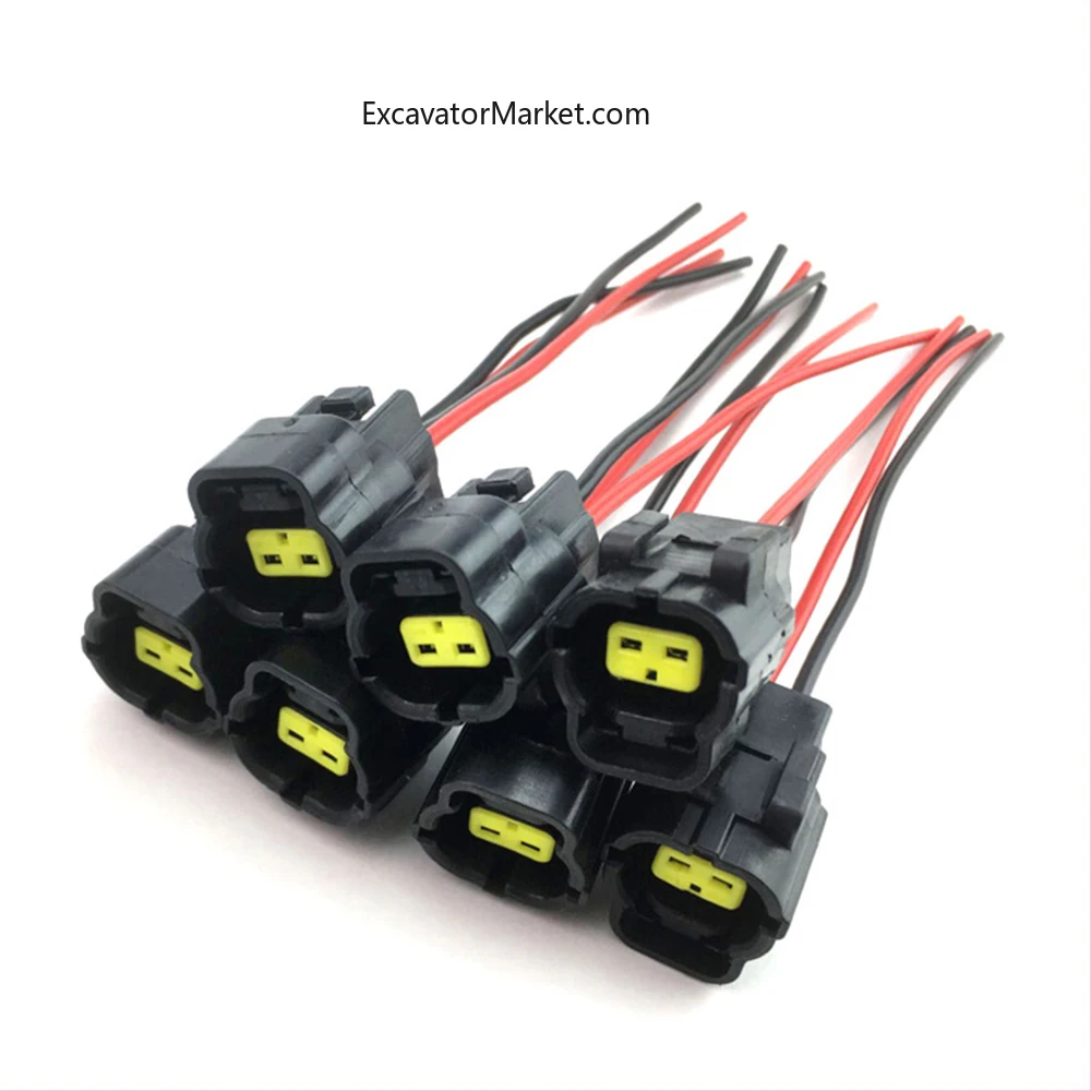 อุปกรณ์ขุดไฮดรอลิกปั๊มสัดส่วนSolenoidวาล์วปลั๊กสําหรับExcavator Kobelco SK135/200/210/250/350-6E-8 อะไหล่