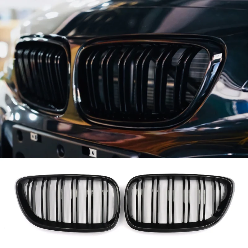 

For BMW 2 Series F22 F23 M2 Style Front Kidney Grille Glossy Black Compatible F24 M2 220i 230i M240i 2014-2018 Racing Grills