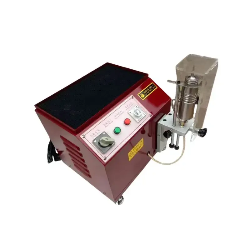 

Leather edging machine