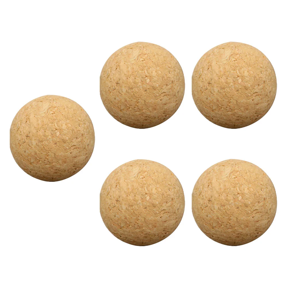 5pcs Table Football Cork Balls Table Soccer Ball Table Soccer Accessory Cork Foosball Foosball Ball Replacement Foosball