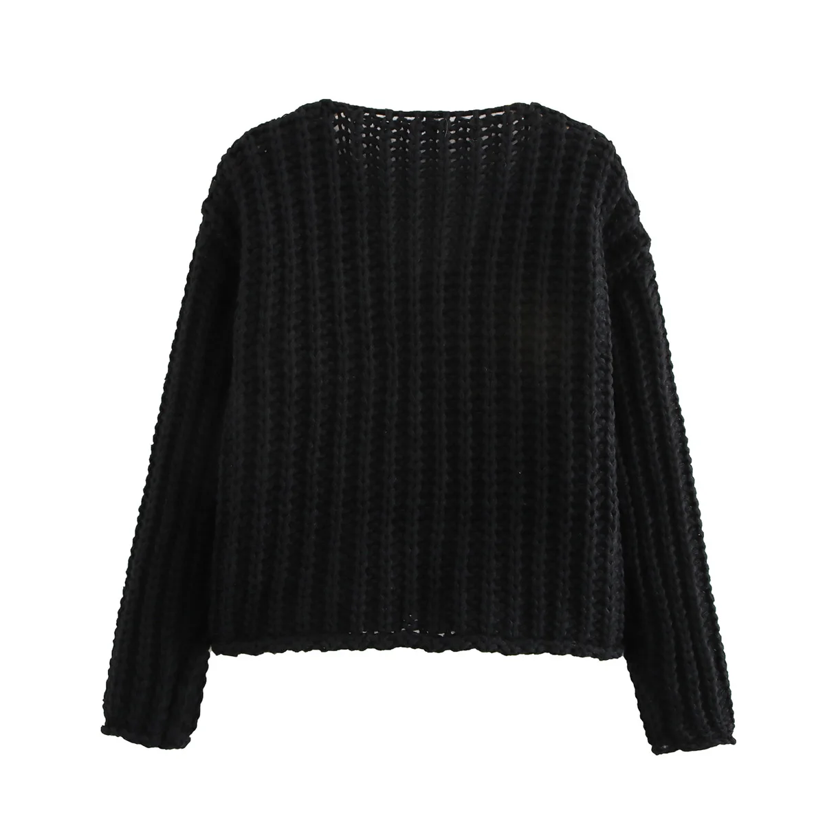 

ZBZA Autumn New Women's Faion Design Casual Simple Sle Thi Needle Coat Street Sle Long Sve Polyester Fiber C...