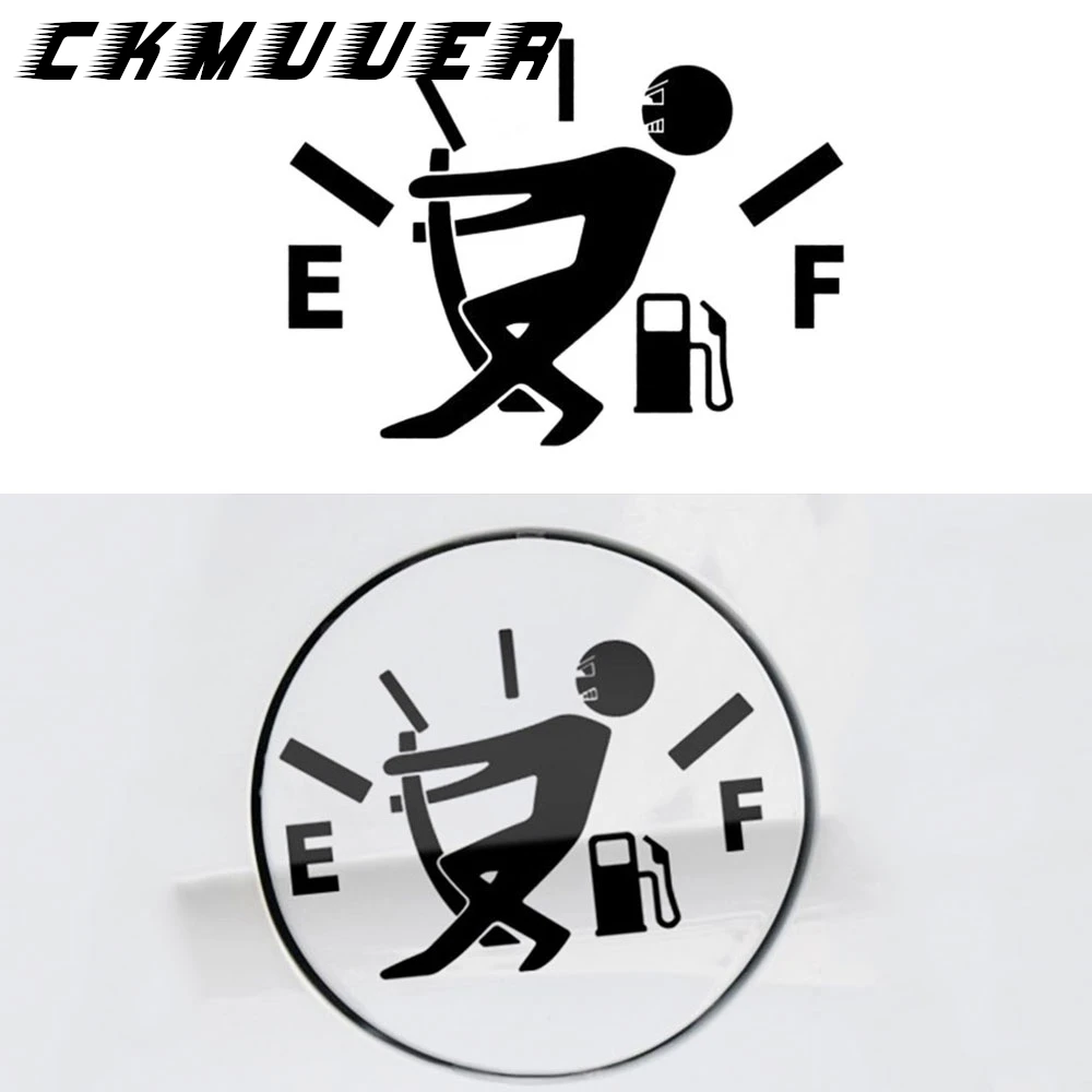 

Funny Car Fuel Gage Empty Decal Car Fuel Tank Cap Stickers For ford focus 2 For BMW E90 E46 For Peugeot 206 307