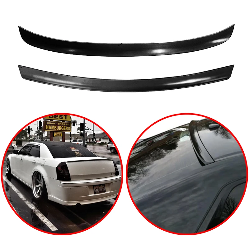 

ABS Rear Wing Spoiler Roof Spoiler Glossy Black Car Accessories Body Kit For Chrysler 300C 2005 2006 2007 2008 2009 2010