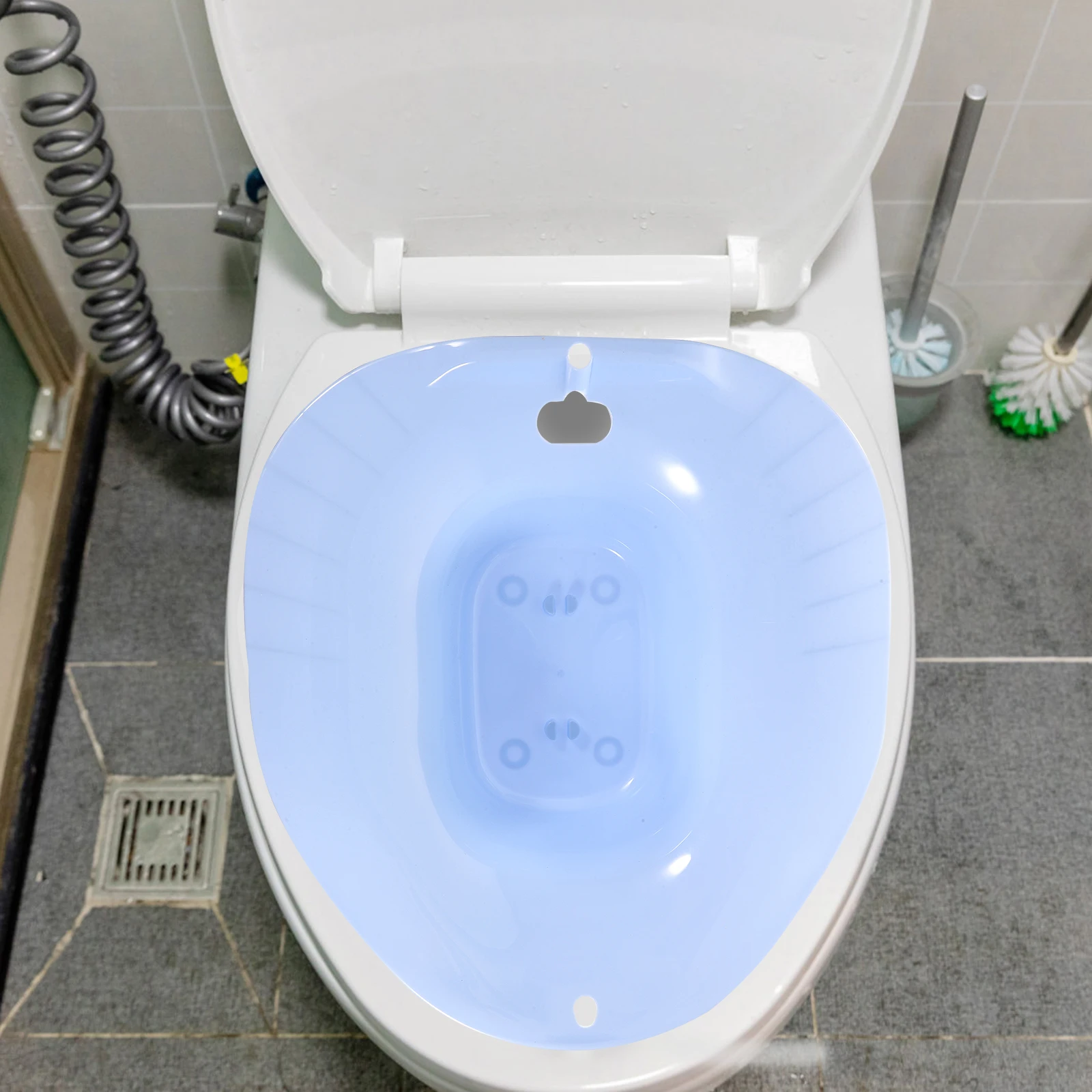 

Plastic Sitz Bath Basin Pregnant Women Postpartum Care Toilet Seat Bath Tub Safe Non Slip Design Durable Corrosion