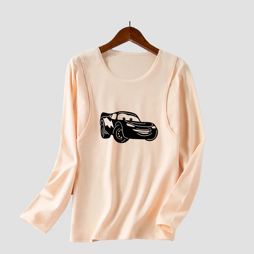 

Car Printed Maternity T-shirts Nursing Breastfeeding Funny Long Sleeve Pregnant Women Pregnancy Tops Add Your Design