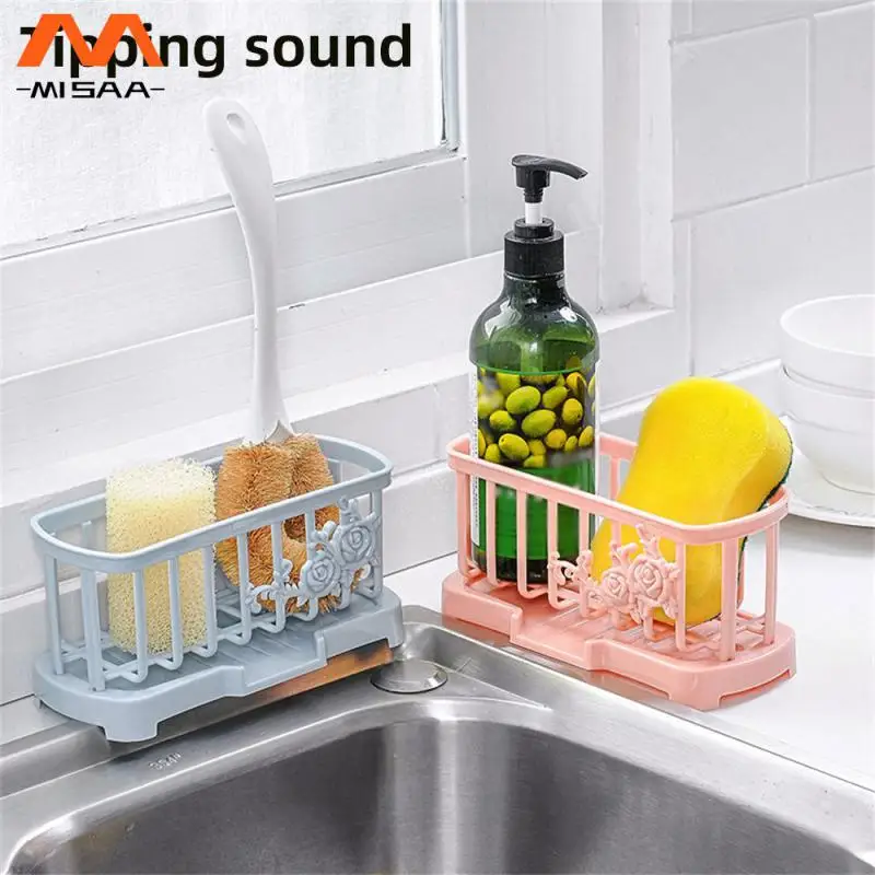 Sink Storage Rack Household Complete Sponge Storage Rack Sink Rack Plastic Rack Home Furnishings Sponge Storage Rack Rack