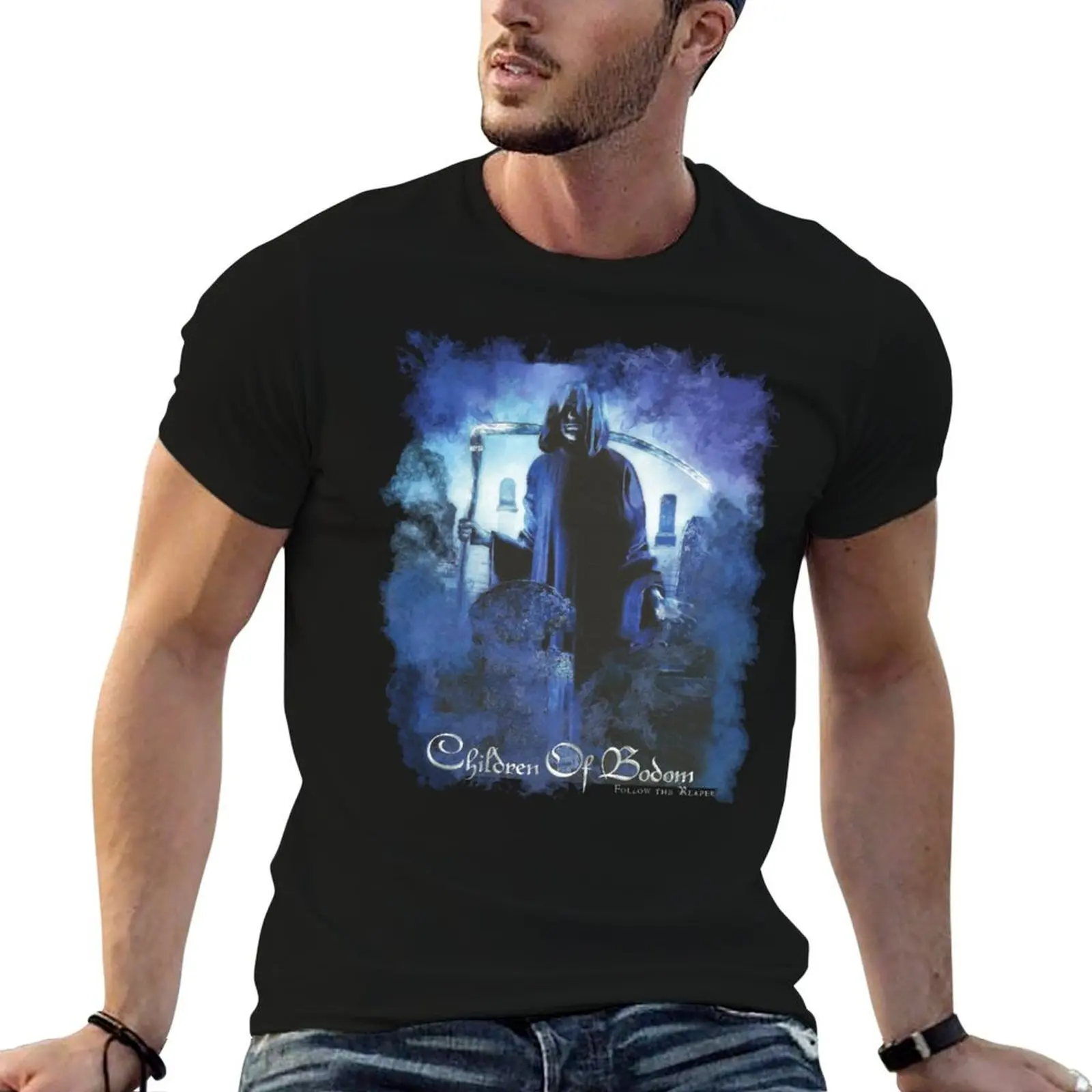 Children Of Bodom Follow The Reaper T-Shirt man t shirt heavy cotton men t shirt cotton 100% T-Shirt