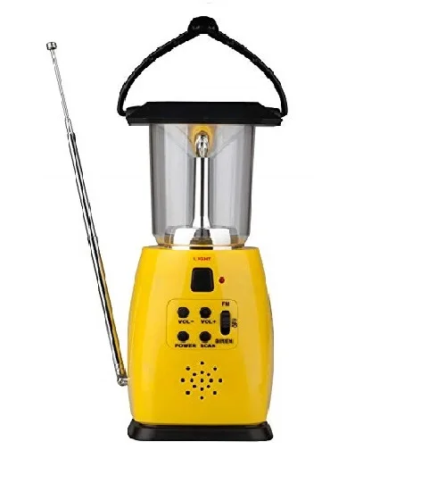 

Solar Panel Camping Lantern Portable Emergency Radio FM AM Outdoor Hanging Tent LED Lighting USB Charger Hand Crank 3AA Batarry