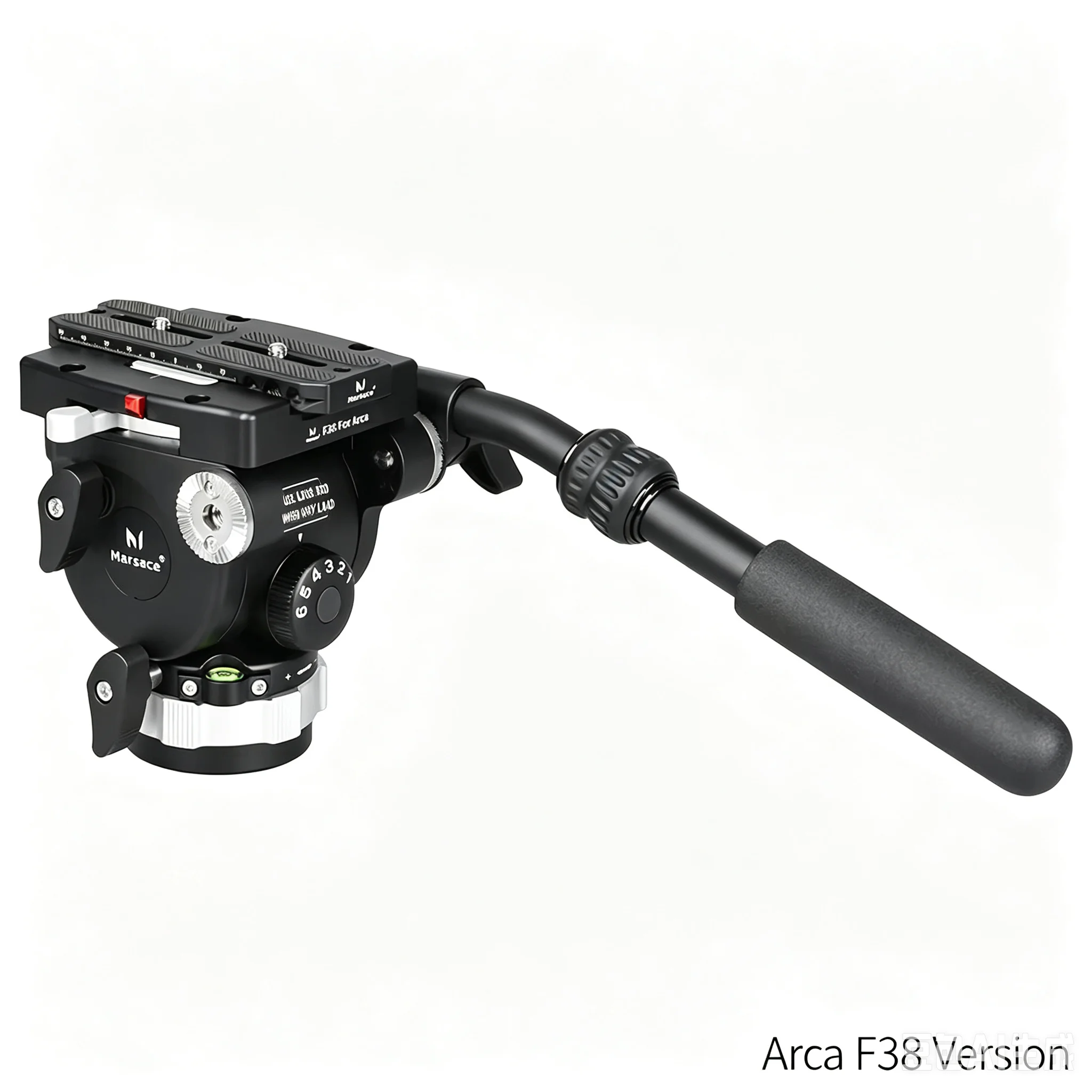Marsace MV30 Fluid Head | 6-Step Dynamic Balance (1-6kg) | Manfrotto/Arca Plate Options