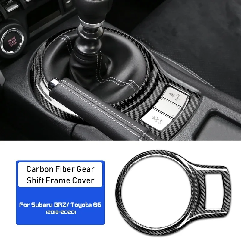 

Real Hard Carbon Fiber for Toyota GT86 Subaru BRZ 2013 2014 2015 2016 2017 2018 2019 2020 Scion FRS Shifter Bezel Panel/Gen.1