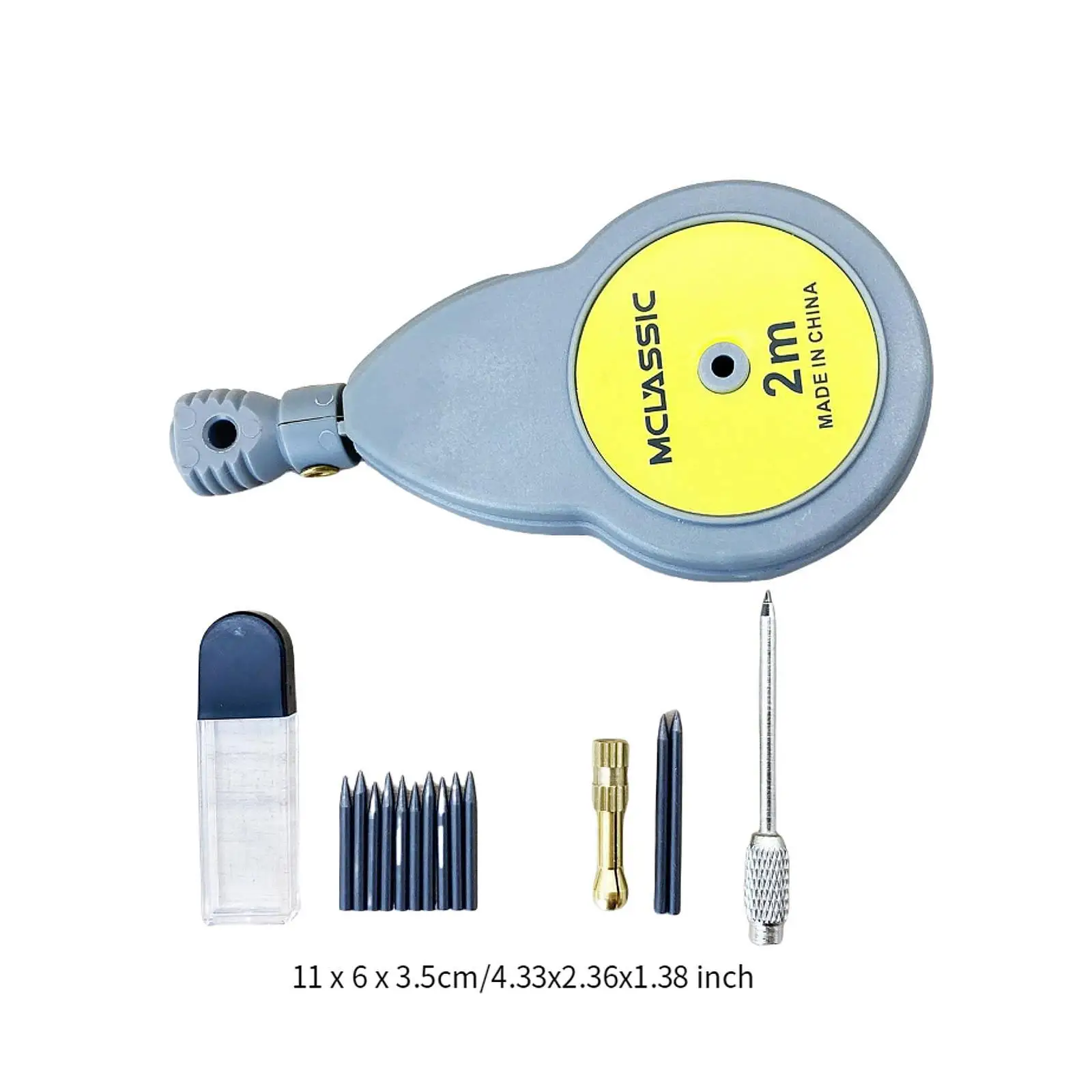 Rotating Tape Measure Compass Woodworking Tool Measurement Drafting Compass