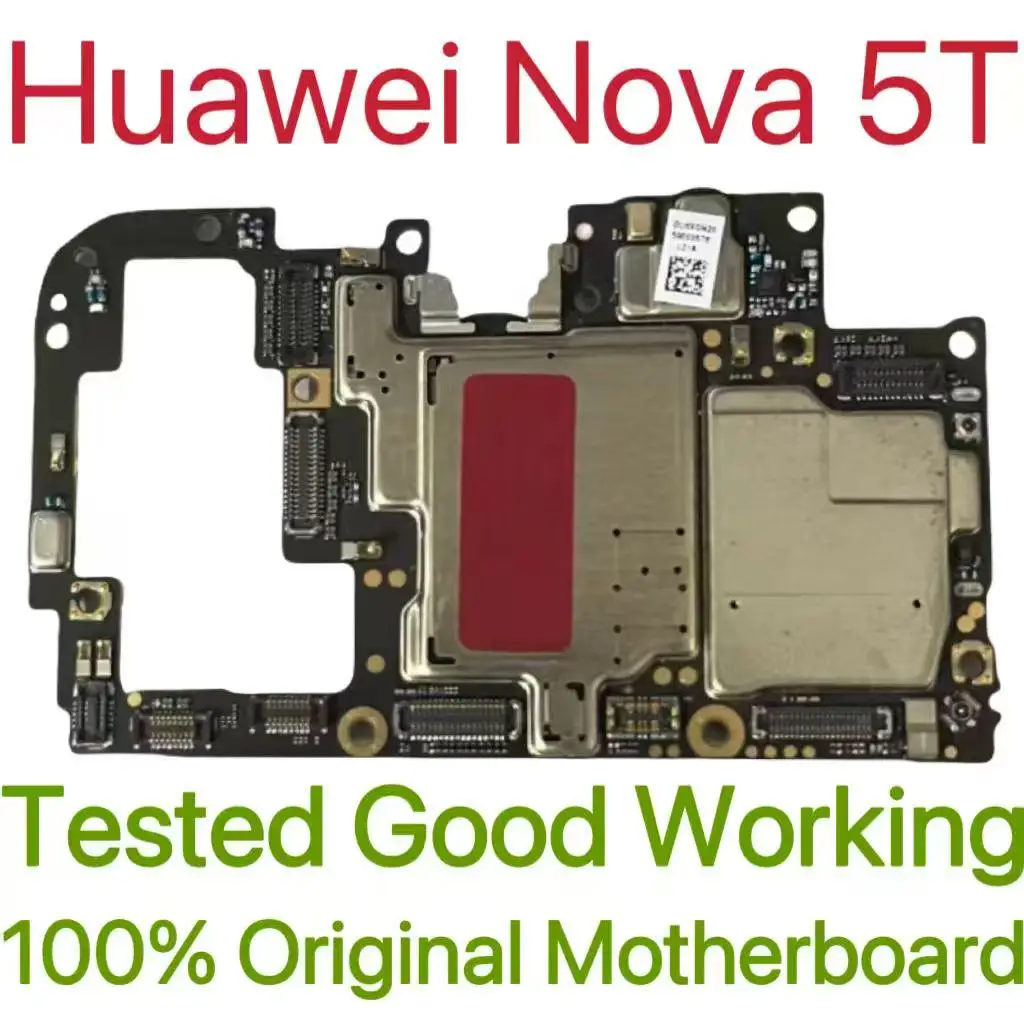 Global Version Original Unlocked Motherboard for Huawei Nova 5T Tested Circuit Plate Main Logic Board for Huawei Nova 5T
