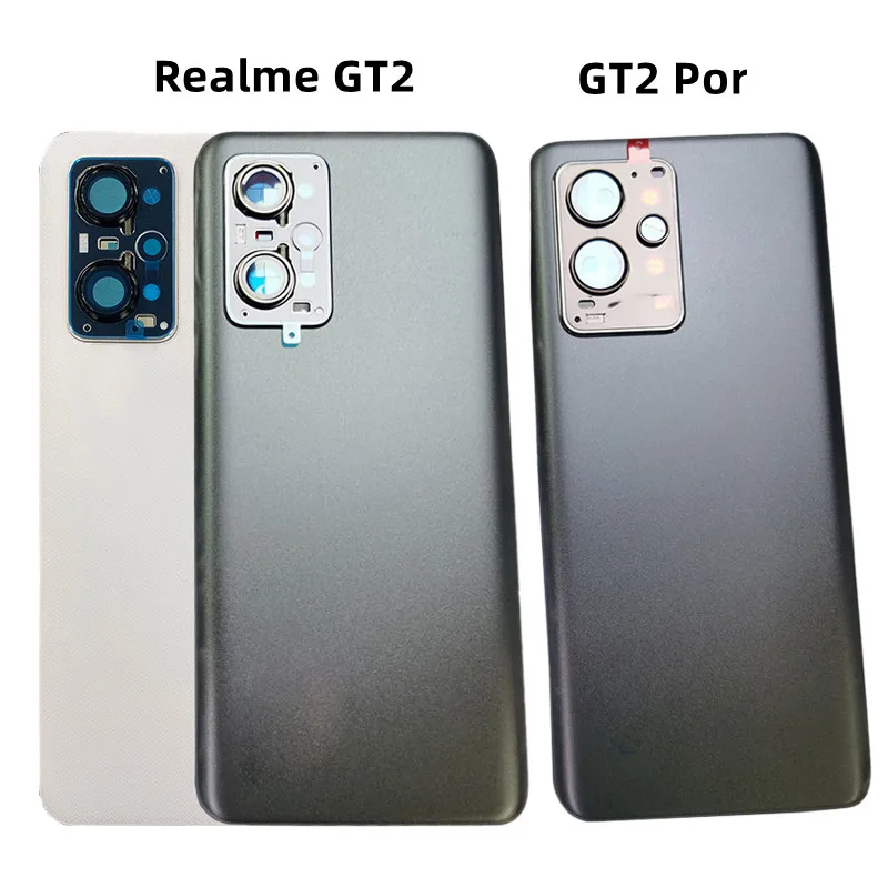 

For Realme GT2 GT2 Por Back Battery Cover Rear Door Case Replacement with Camera