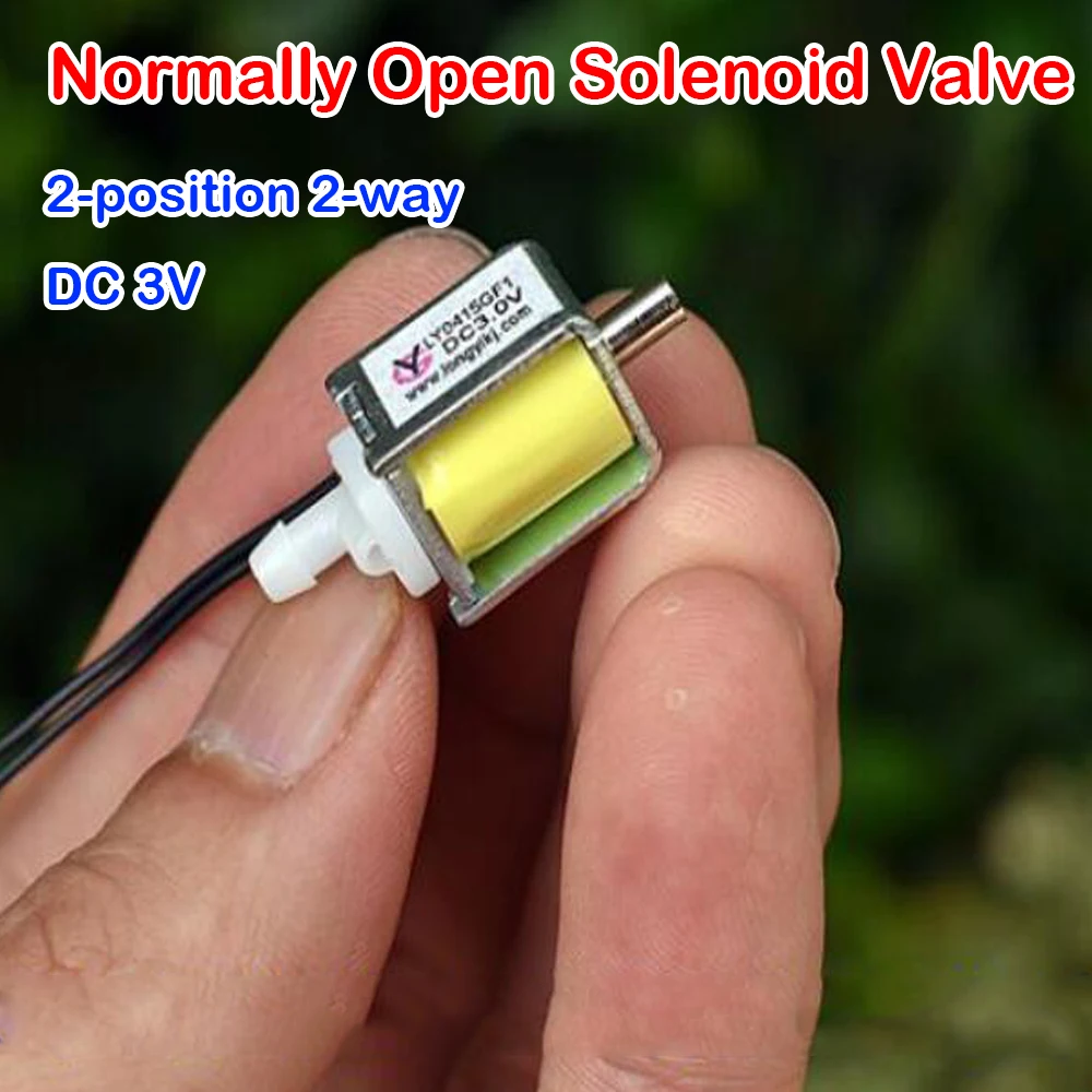 Normally Open Solenoid Valve 2-Position 2-Way DC 3V Exhausted Valve Electronic Sphygmomanometer Electronic Solenoid Valve