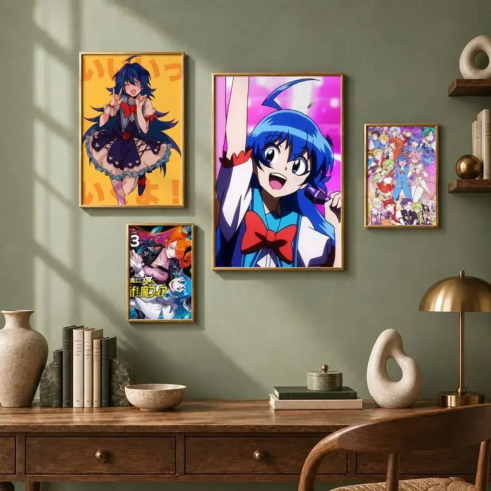 Fantasy Anime W-Welcome to Demon School! Iruma-kunS Poster HD Self-Adhesive No Residue After Removal Ideal for All Kinds