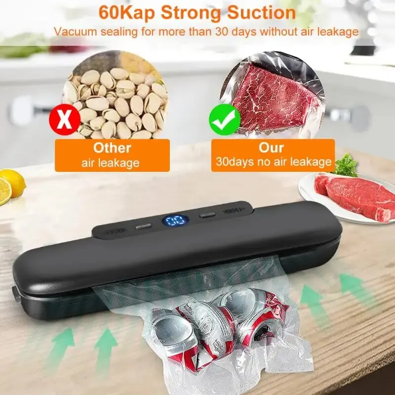 Mini Electric Jar Home 60Kpa Suction Vacuum Sealer Machine For Chicken