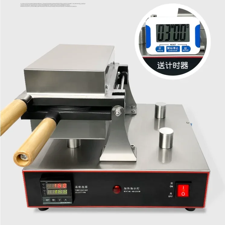 hot selling fancy snack equipment- commercial golden coin shape waffle maker electric