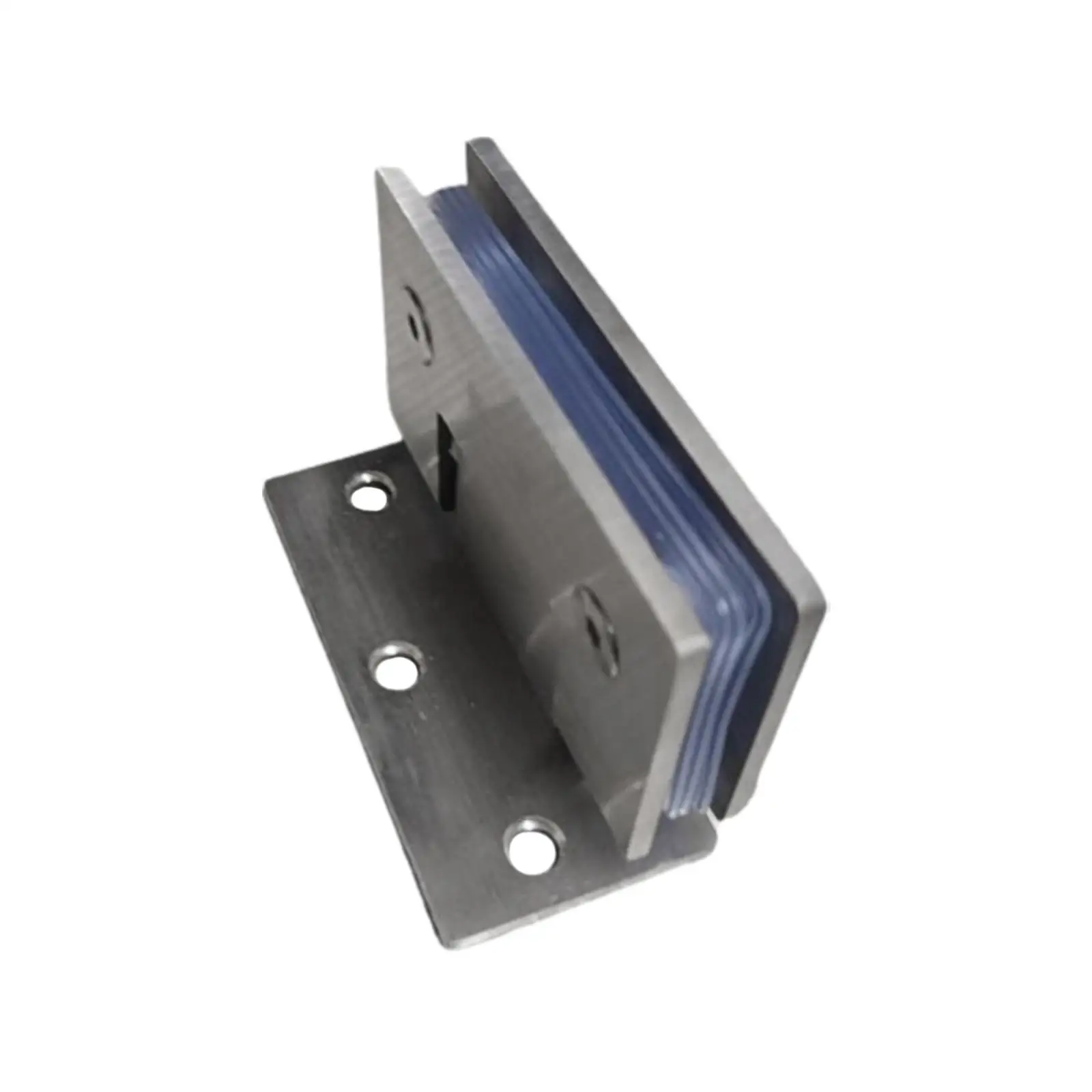 Stainless Steel 90 Degree Shower Glass Clamp Heavy Duty Rustproof Door Hinge for Bathroom Glass Door Mounting Application