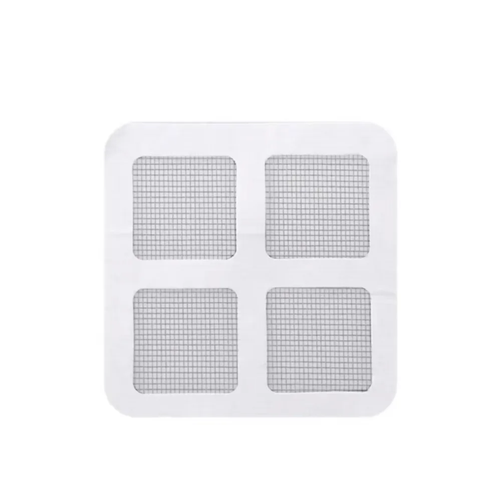 10/30/50pcs Disposable Shower Drain Hair Catcher Mesh Design Firmly Adhered Floor Sink Strainer Replaceable Bathroom Sink Filter